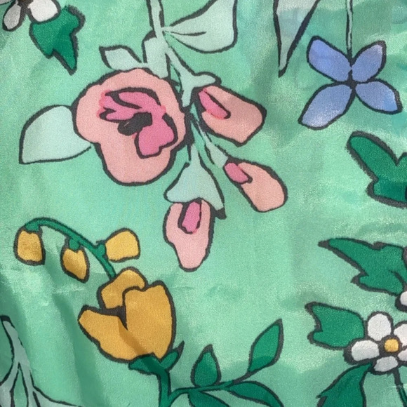 CAT & JACK floral zip up hooded windbreaker with 2 zipper pockets NEW size 2T - Picture 4 of 12